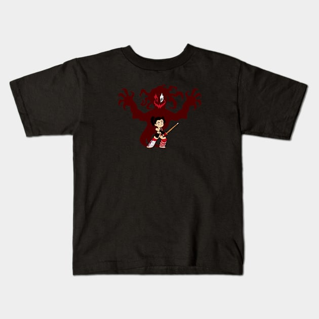 Lurking Shadow Kids T-Shirt by TheDinoChamp